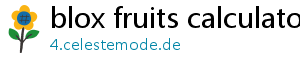 blox fruits calculator